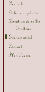 EURL DELSAUX RECEPTIONS - Pierrefonds (60) - Boutons menu